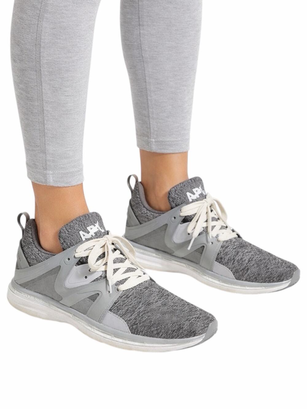 APL Ascend TechLoom Quilted Sneakers Lace Up Gray Size 10.5
